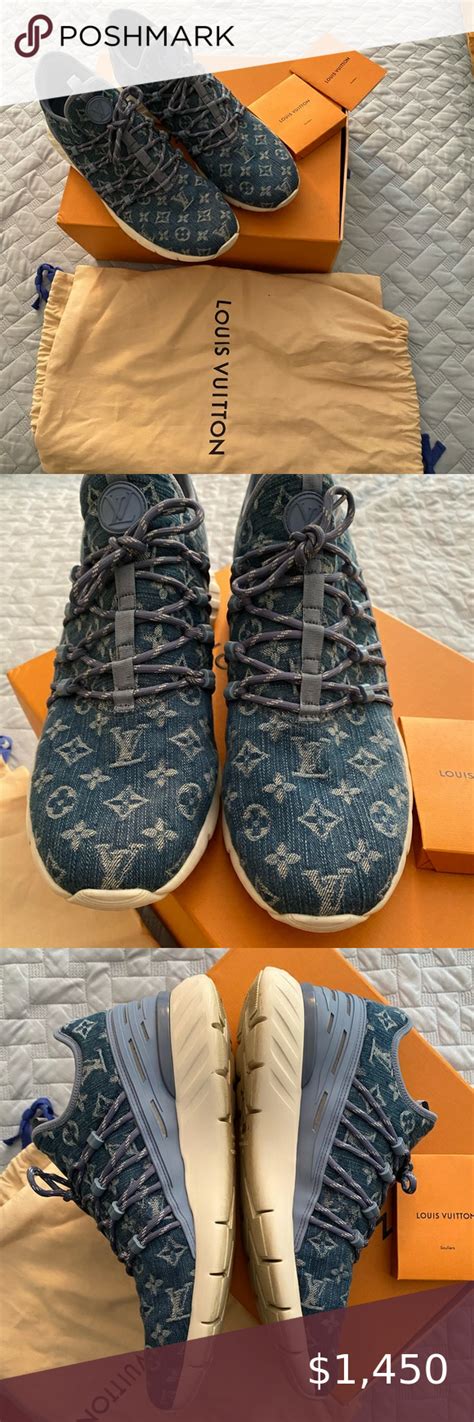 louis vuitton shoes run|louis vuitton denim runners.